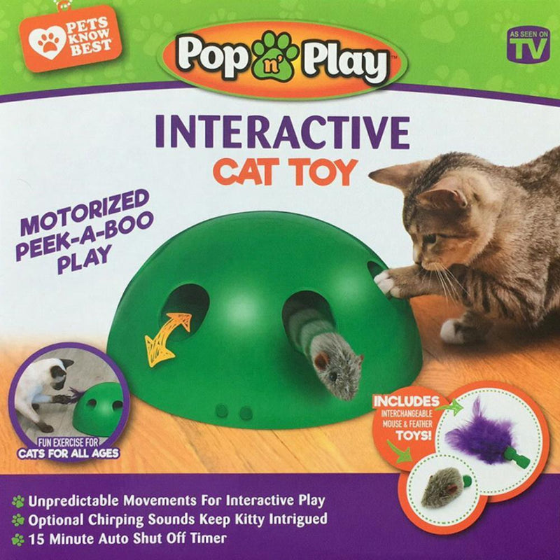 Brinquedo Interativo Pop and Play para Gatos