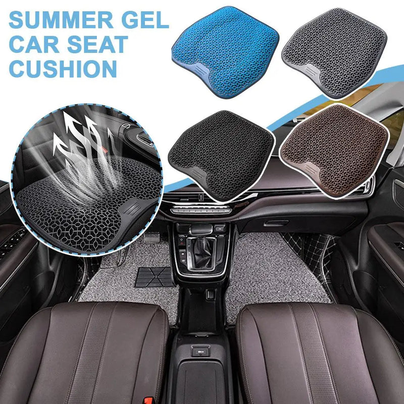 🛋️ Almofada Gel Honeycomb - Conforto e Frescor para Carro e Escritório!